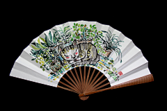 画儿晴天采集到扇子插画