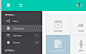 flat colorful administration dashboard user interface