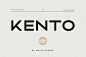 3款Kento现代极简时尚粗体字品牌logo海报杂志封面标题英文字体包图片