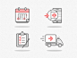 Here is a few icons I made for Waynak, a mobile application which provides geolocation services.