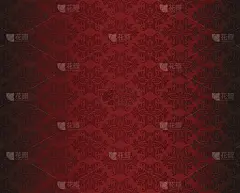 豪华无缝红色花卉墙纸_5133627583