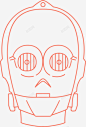 c3po机器人电影图标 标识 标志 UI图标 设计图片 免费下载 页面网页 平面电商 创意素材