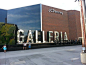 Glendale Galleria - Large Identity Letters  #polished stainless steel