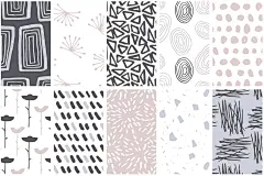 壁纸版画剪贴簿背景图案Cute Kids Seamless Patterns
