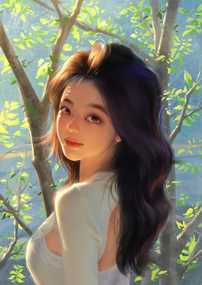 阳光（厚涂练习，内含过程）