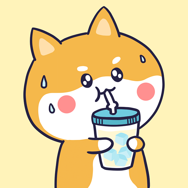 可爱插画小猫情侣微信头像