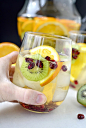 Champagne Sangria Punch | Iowa Girl Eats