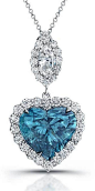 Blue Diamond Necklace