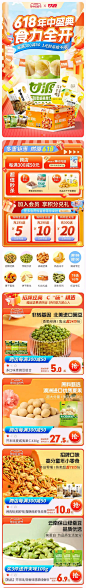 甘源 食品 零食 美食 618年中狂欢节大促活动首页设计 - - 大美工dameigong