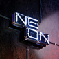 Neon Type : Tutorial commissioned by Photoshop Creative magazine to create a 3D Neon Light inspired typographic visual.