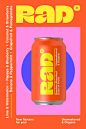 Rad Branding - Mindsparkle Mag : Not Real & Kasana ™ designed Rad Branding. RAD means Random Absorbed Dose of Fruits – It’s a sparkling tea, organic and unsweetened. The project consisted on developing the Branding and product video for this sparkling