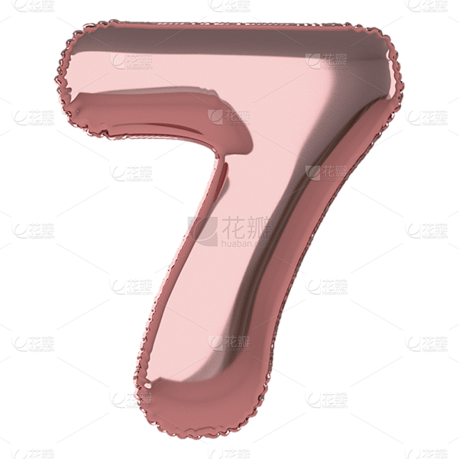 亮面气球数字装饰C4D-7