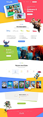 Disney Life One Page Free PSD