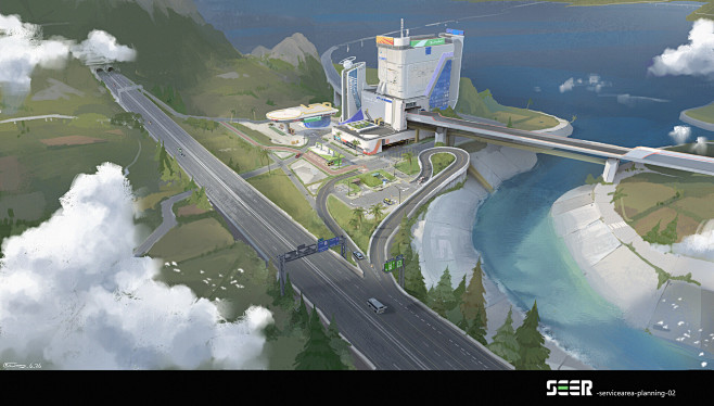 服务区(Service area pla...