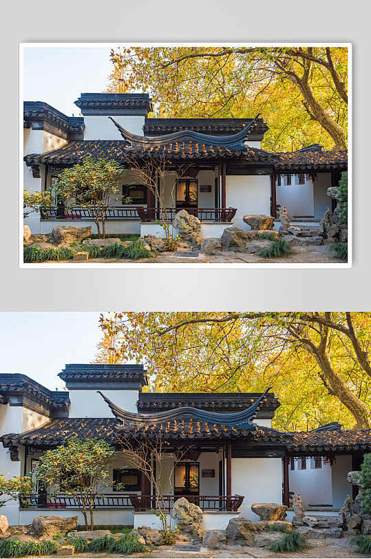 江苏南京园林秋色-众图网