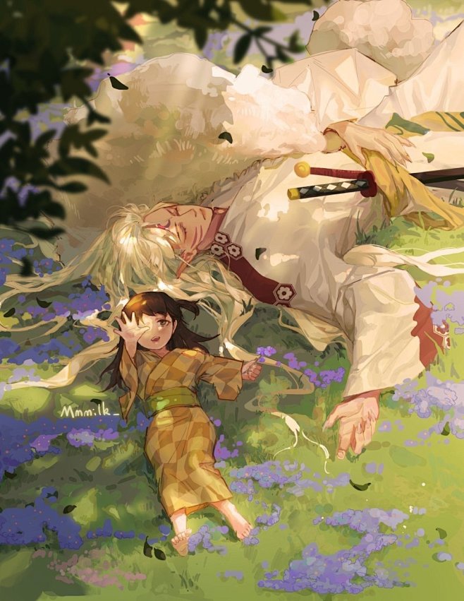 [cp]#犬夜叉# 杀生丸与玲 (画师：...