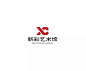 学LOGO-新彩艺术馆-文化艺术馆品牌logo-多字母构成-创意logo-上下排列-XC