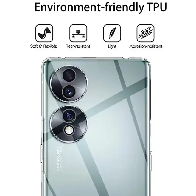 Custodia Personalizzata Per Honor (Tutti I Modelli: X6, X8, 50, 60, 70, 80, 90, 100, 200, Magic Series) - Crea La Tua Cover Con Foto, Testo O Logo - TPU Morbido Con Cordino Incluso - 2