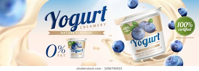 Blueberry yogurt ads...