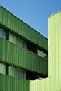 architecture Architecture Photography balcony buildings Estonia green industrial metallic Tallinn urban geometry