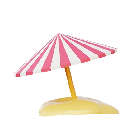 Beach Umbrella 3D Il...