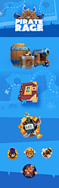 Pirate Rage Icons : Game logo and icons for mobile game project. Modelled and rendered in Blender.