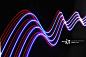 Abstract light trails and streams