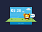 软件UI界面设计_可爱狮子时间控件_UI路上
