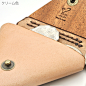 for coin case02 木と革のコインケース