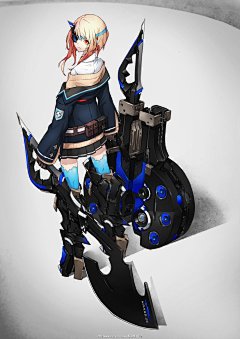 【新提醒】酷炫的日系机甲少女原画 - 游戏原画 - Powered by Discuz!