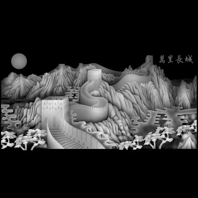 精雕图灰度雕刻图ZSS-043灰度图图片_灰度图片素材-花瓣网