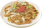手绘卡通可爱食物日式饭面条汉堡天妇罗烤肉火锅免抠PNG图案素材 (8)