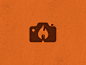Match Camera vector logo orange photo flame match camera