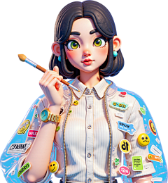 喵miao了个咪~采集到卡通模特