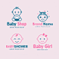 婴儿产品，母婴logo标志矢量图素材