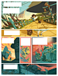 THE WIZARD OF OZ comic book PAGES : Pages from the comic book "Le Magicien d´Oz", a french adaptation (three books) from David Chauvel at the script, Delcourt Editions.