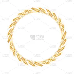 矢量,手,式样,绘画插图,小麦,花环,请柬,明信片,人的耳朵