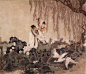 彭连熙作品 工笔画《爱莲人》系列