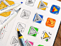 Sketches for Osmo App Icon : Some early sketches made for one of the Osmo family app icons — Award winning education games system for iPad.

✨ FOLLOW OUR TEAM