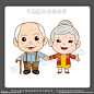 卡通老头老太太矢量插画图片,卡通老头老太太矢量插画模板下载,老头 老太太 爷爷 奶奶 白头偕老,卡通老头老太太矢量插画设计素材,昵图网：图片共享和图片交易中心