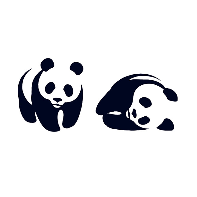 原创纹身贴 熊猫旺旺福