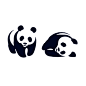 原创纹身贴 熊猫旺旺福