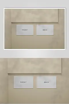 创意牛皮纸名片展示样机