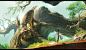 The initial concept for a cartoon animation. 动画的前期设定