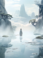 Midjourney ai 国风人像摄影 山水意境 - 小红书