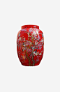 古典红色瓷罐免抠素材 创意素材 png素材