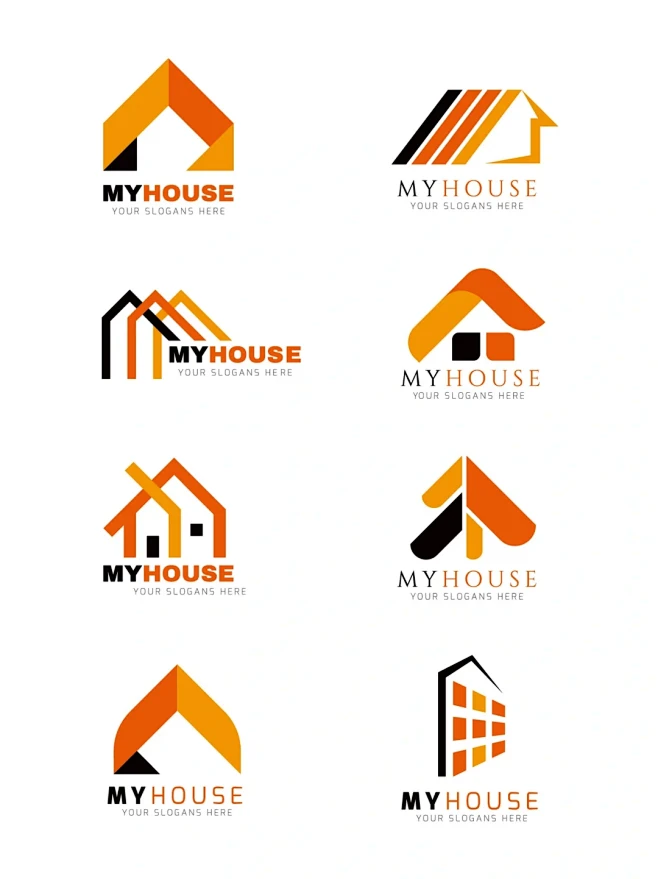 创意房屋造型LOGO合集 - 小红书