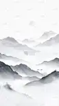 中国风通用墨色古风山水背景场景图片素材
