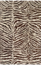 #Safari Destination Decor Inspiration// brown zebra stripe rug: 