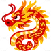 春节龙年新年过年新春除夕中国风中式国潮国风中国龙龙头元素素材
